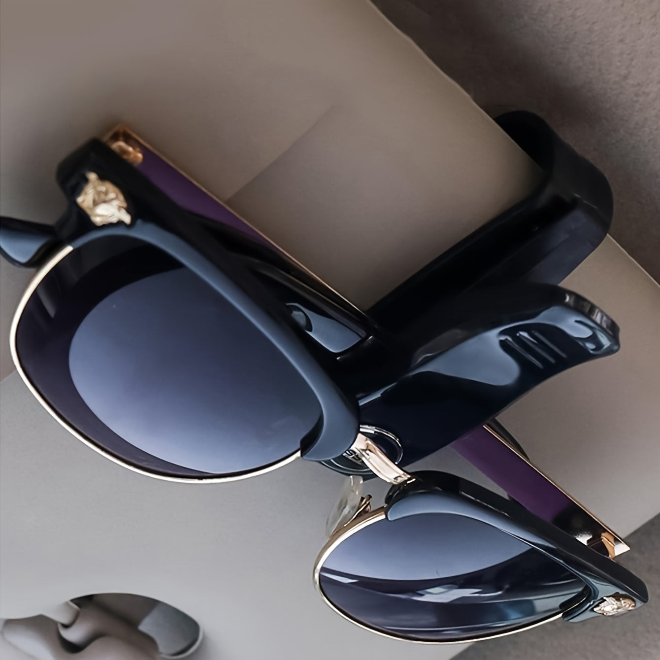 Car Sun Visor Organizer with Ticket and ID Card Slots Durable ABS Material