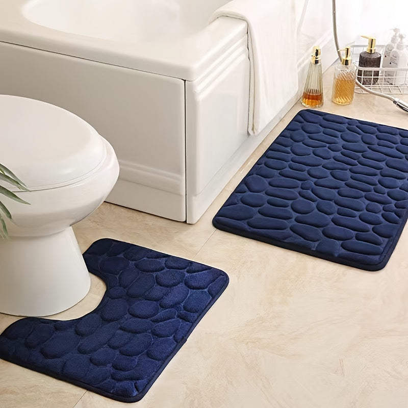 Alfombrillas antideslizantes para baño, de secado rápido y fáciles de cuidar, 50x80cm y 50x40cm