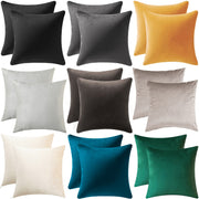 Velvet Decorative Pillow Covers Set 45.72cm for Sofa Bed Car Living Room