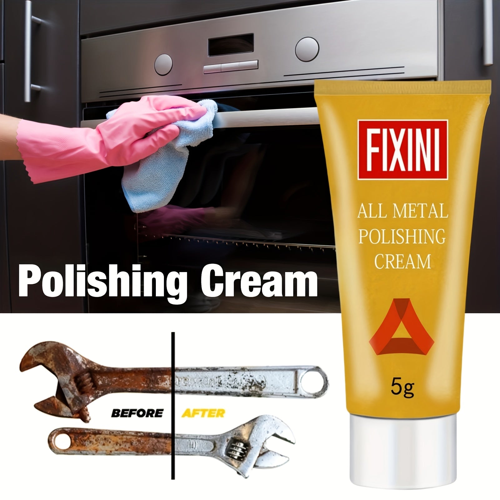 All Metal Polishing Cream 5G Multi-Purpose Rust Remover for Kitchen and RV