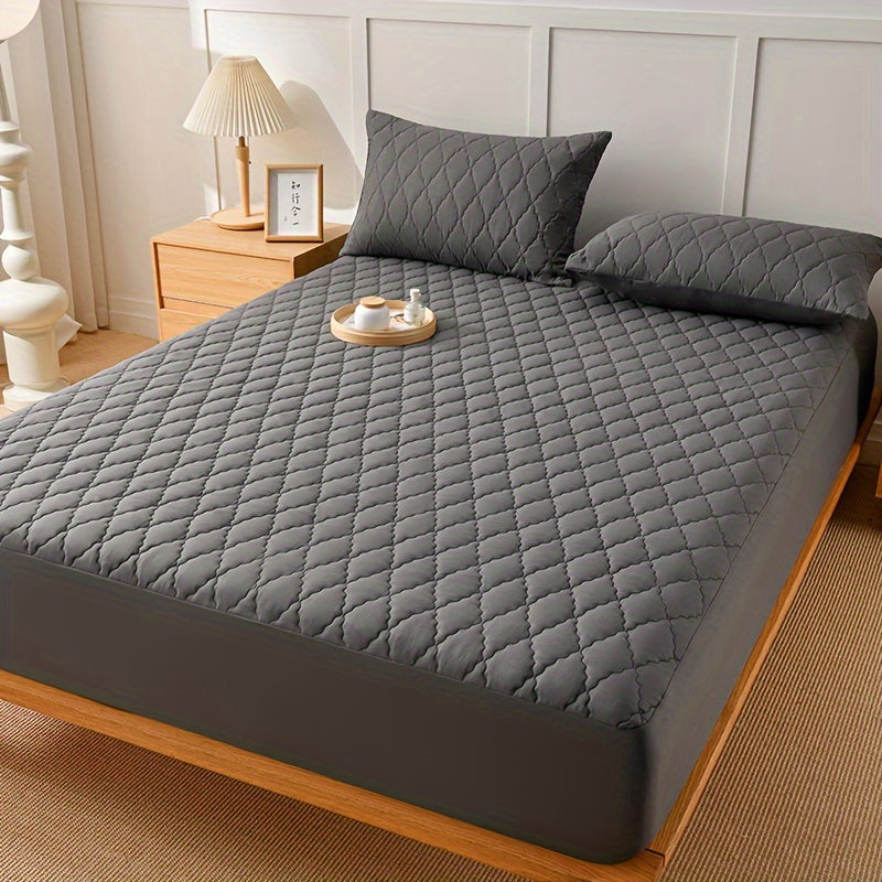 Solid Color Waterproof Bed Canopy Soft Comfortable Practical Single Bed Cover