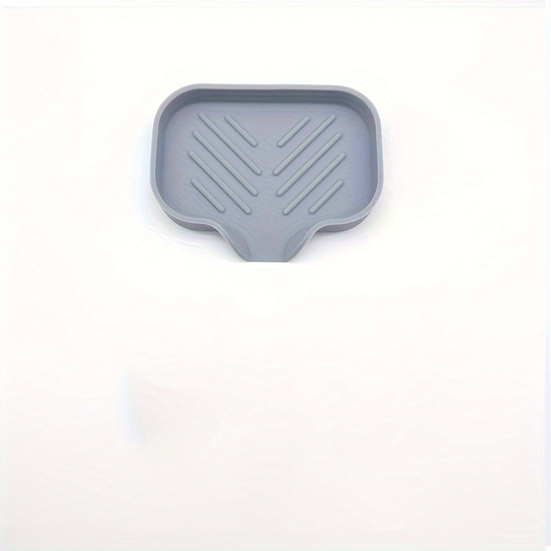 Silicone Kitchen Sink Caddy with Drain Spout for Sponge and Utensils