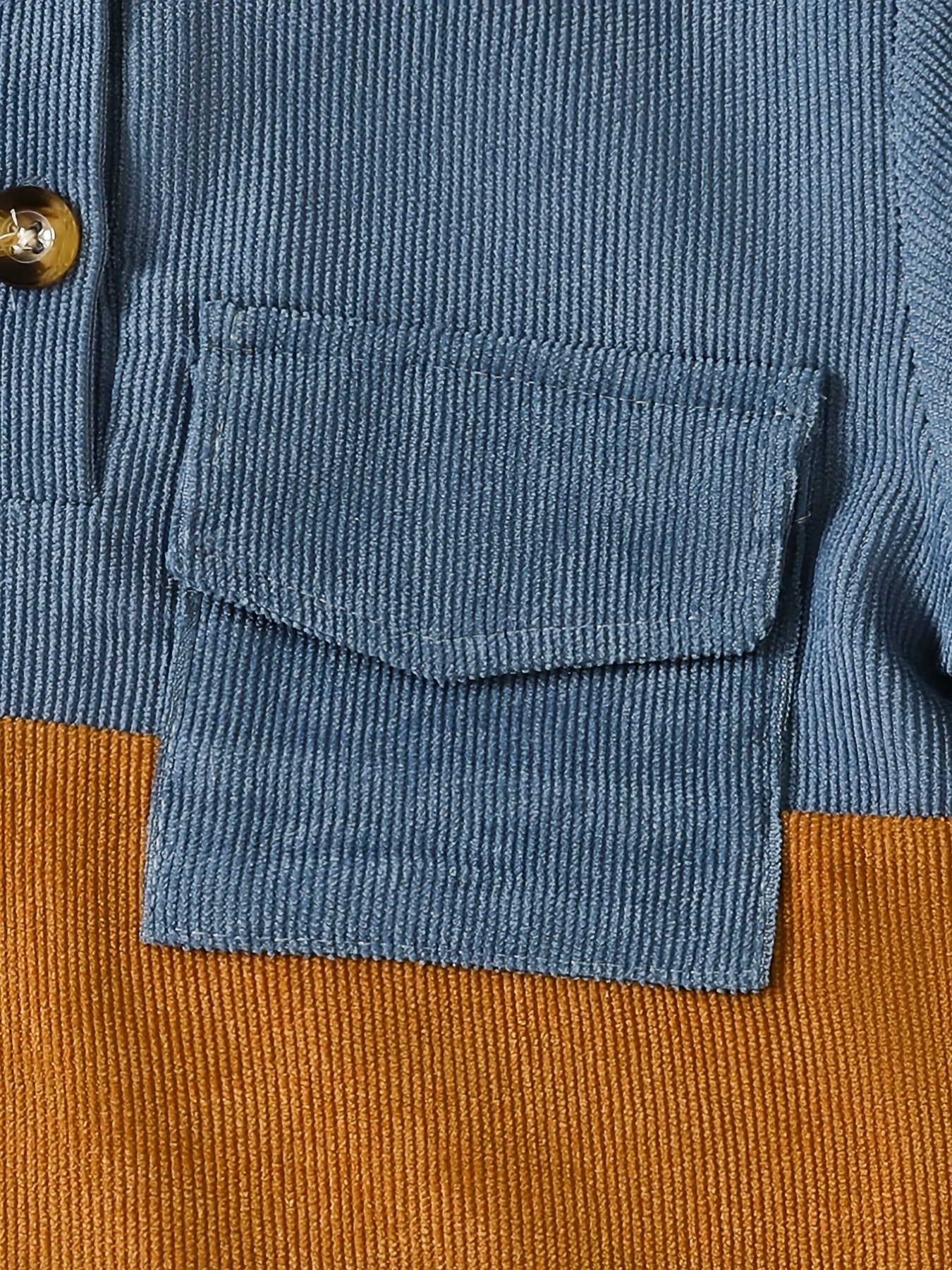 Boys Kids Corduroy Hoodie and Pants Set Brown Beige Fall Winter Casual Machine Washable