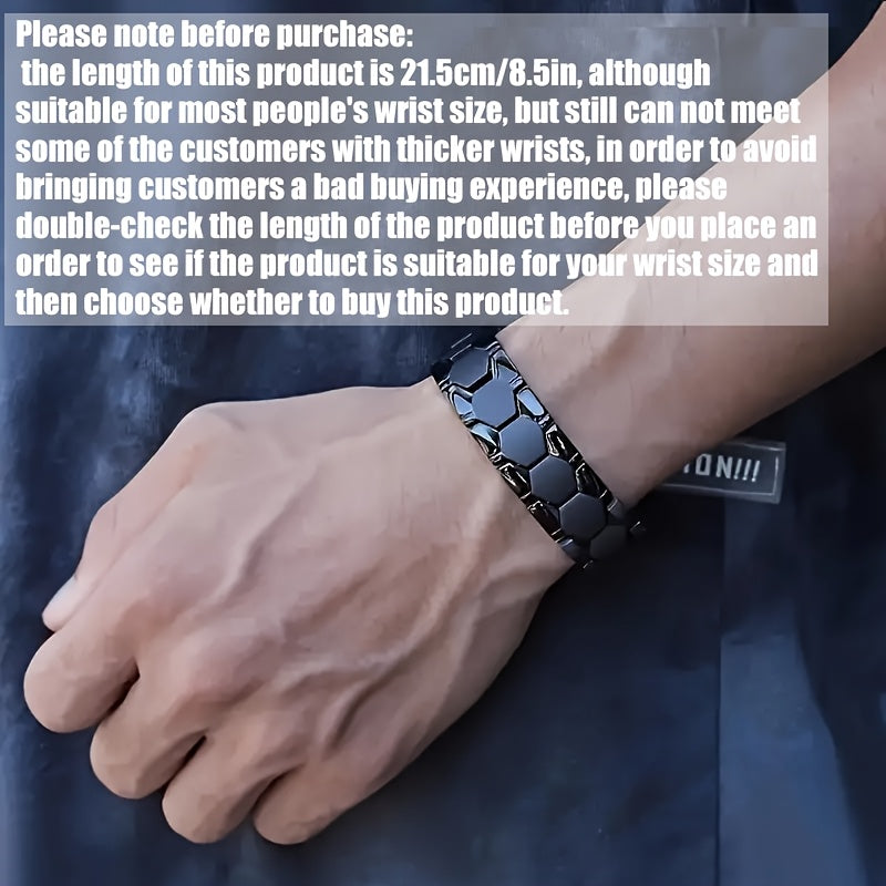 Turli o'lchamdagi ikki magnit bilaguzuk, 4-elementli ikki qator va 3500 Gauss intensivlikda. 14-fevral, Yangi yil, Bahor bayrami yoki ota-onalar, qarindoshlar uchun mukammal sovg'alar.