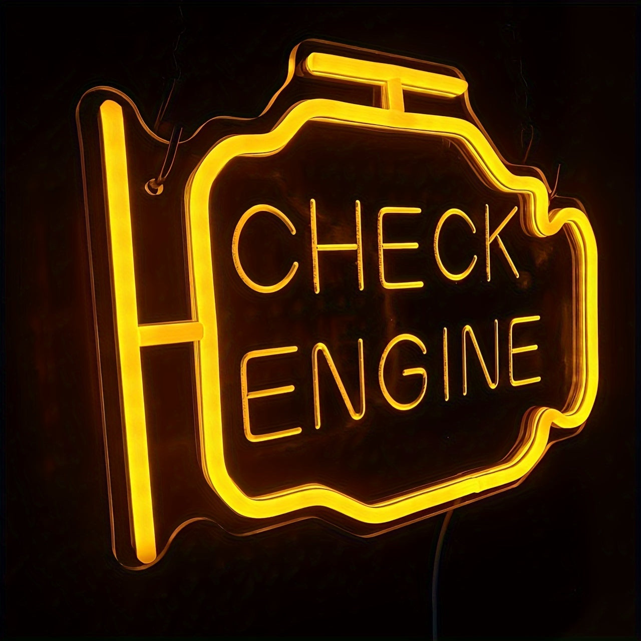 Neon Wall Light Check Engine Letter for Weddings Engagement Parties Bedroom Decor