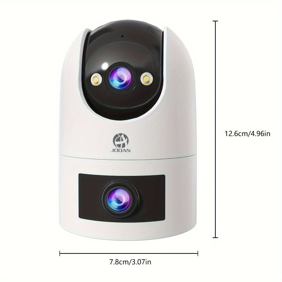 FHD Dual Lens Wireless Security Camera with Auto-Tracking Motion Alerts Indoor