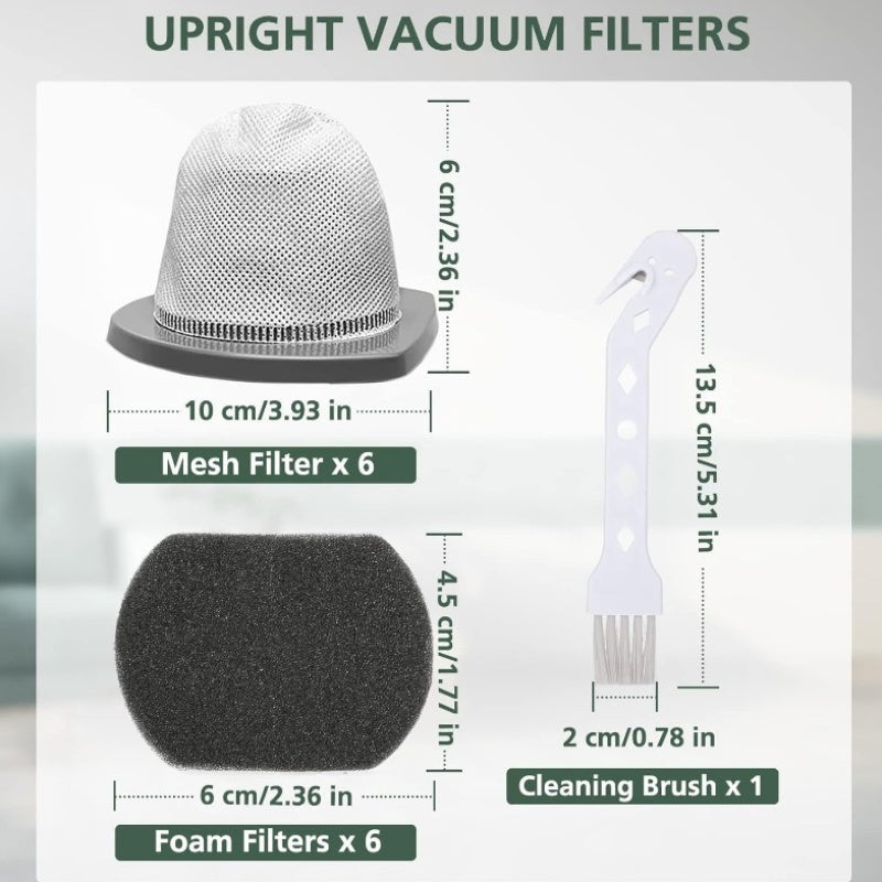 6-Pack Vacuum Filters for Featherweight Stick Vacuum Mesh Foam Replacement Compatible with Models 2033 20331 20333