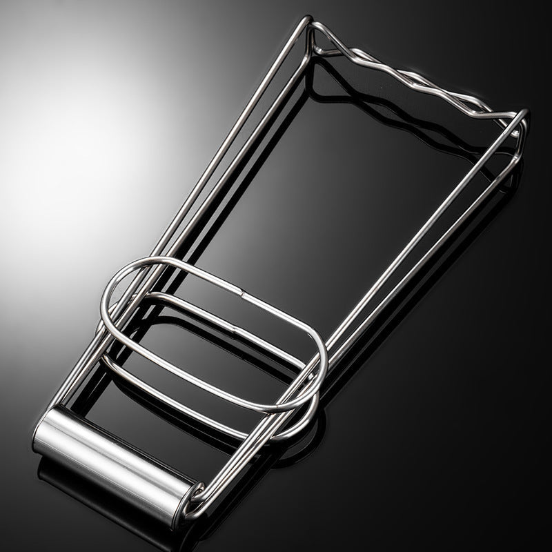 Soporte multifuncional para bandeja de acero inoxidable para gadgets de cocina y planchado