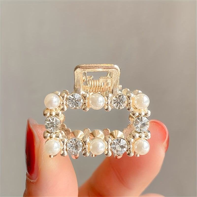 Set of 6 Small Pearl Hair Clips for Women Stylish Hair Accessories