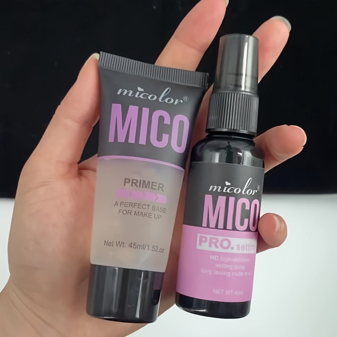 Women Makeup Primer Set, Pore Minimizing and Long Lasting Duo, White