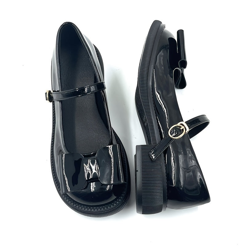 Women’s Microfiber Mary Jane Loafers Slip-On Casual Comfort Shoes