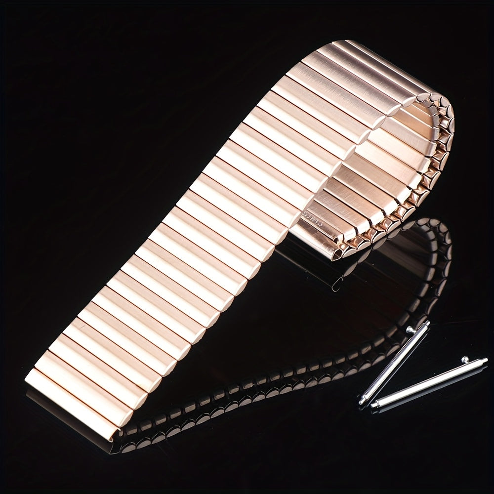 22mm Stainless Steel Elastic Watch Strap for Smartwatches Compatible with Huawei, Xiaomi, Huami