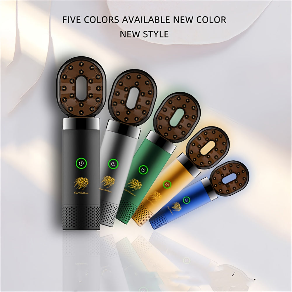 Sandalwood hair clipper with metal craftsmanship and aromatherapy comb