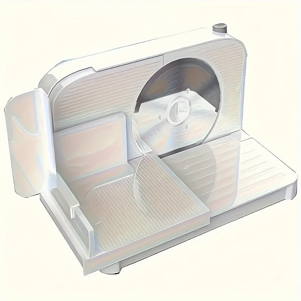 Portable electric meat and bread slicer foldable stainless steel design for easy storage EU plug included