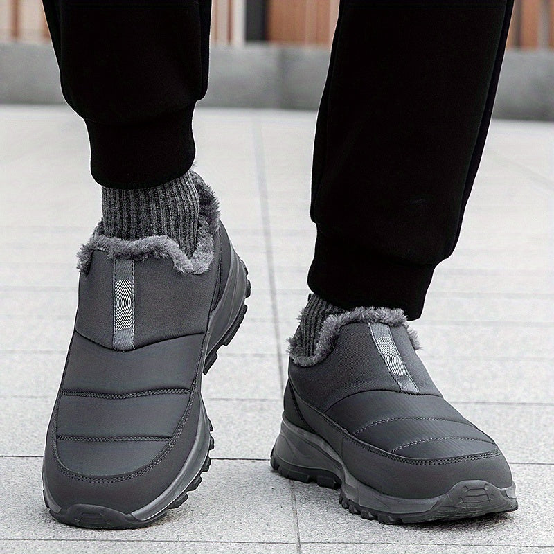 Women's Winter Slip-On Boots with Fleece Lining EVA Sole All-Season Comfort