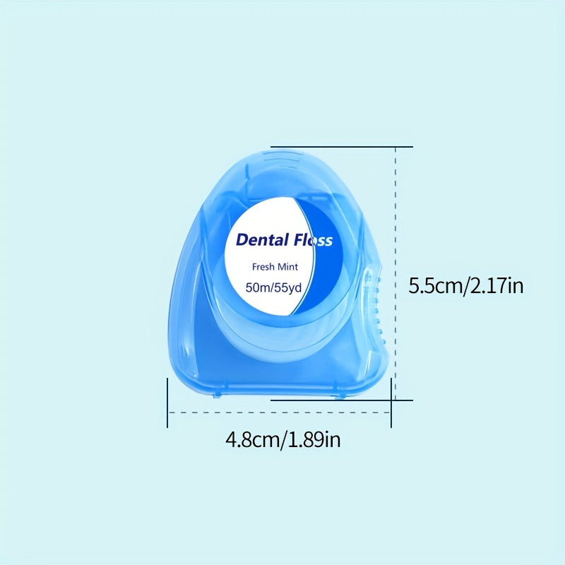 Dental Floss Roll Set for Teeth Gaps Oral Care Supplies, Mint Flavor