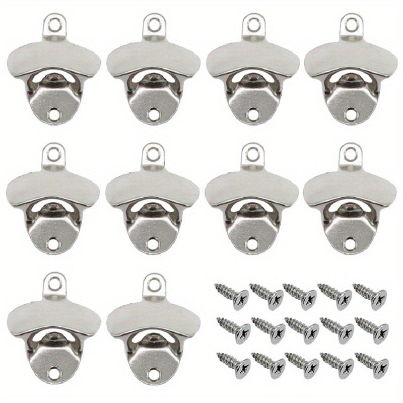 Zinc Alloy Wall Mounted Bottle Opener for Outdoor and Kitchen Use