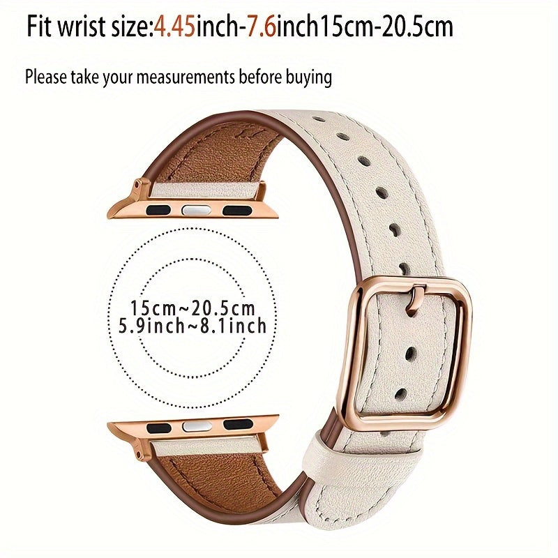 Sun Buckle Two-Color Rose Shell Protective Case for Smartwatch 2-in-1 Synthetic Leather Strap Tempered Glass Frame Compatible with iWatch Ultra Series
