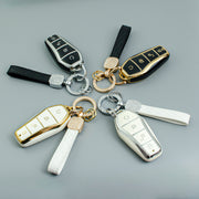Universal TPU Key Fob Cover With Keychain for EV Car Remote