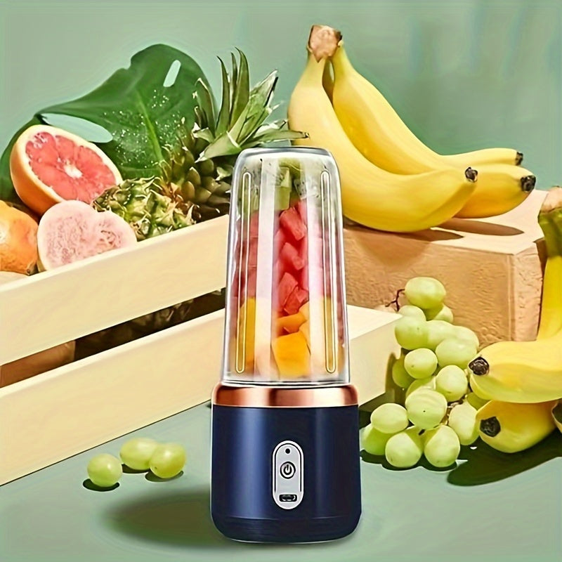 Portable Personal Blender 400ml USB Rechargeable Smoothie Juicer with 6 Blades