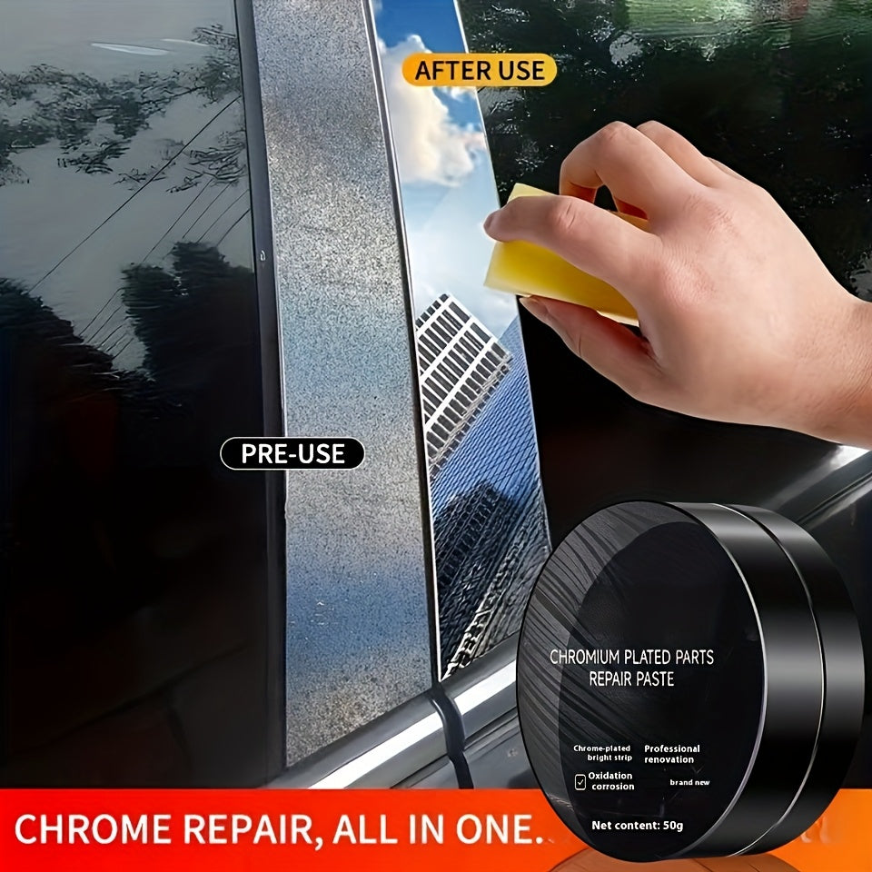 Car Chrome Restoration Paste for Door Handles Windows Badges 50G