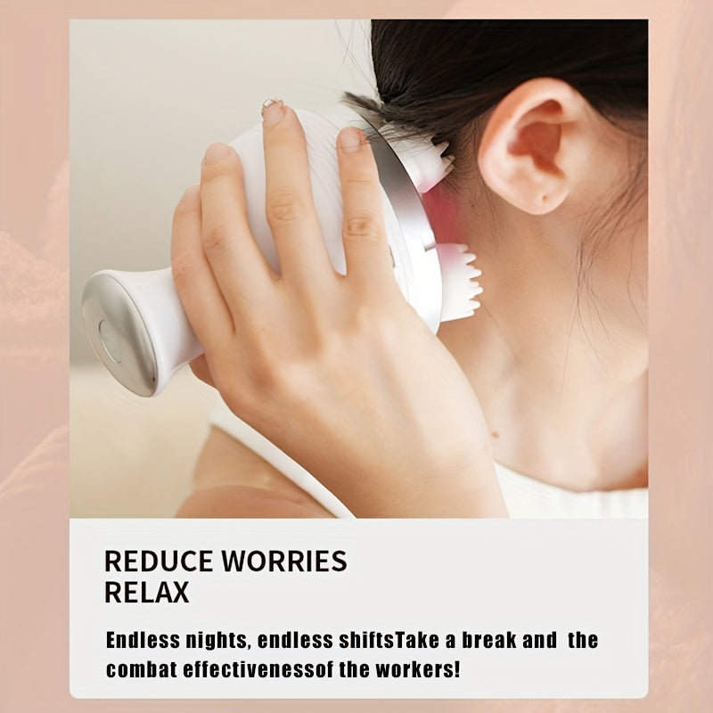 4 ta silikon massaj boshliqlari bilan mushuklar va itlar uchun inson barmoqlarini taqlid qiluvchi hayvon bosh massajchisi!