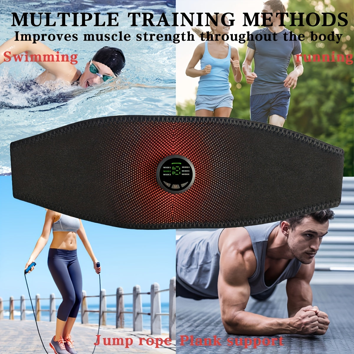 WOFLEND EMS Mushak Massaj Kengligi 6 rejim va 18 intensivlik bilan, USB orqali zaryadlanadi. Asosiy kuch va holatni yaxshilaydi, fitnes tiklanishi uchun ajoyib. Moslashuvchan intensivlik bilan ergonomik dizayn.