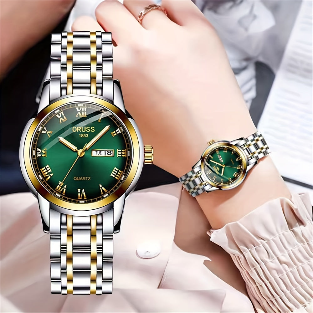 Ladies Quartz Watch with Calendar and Luminous Features for Daily Life and Travel
