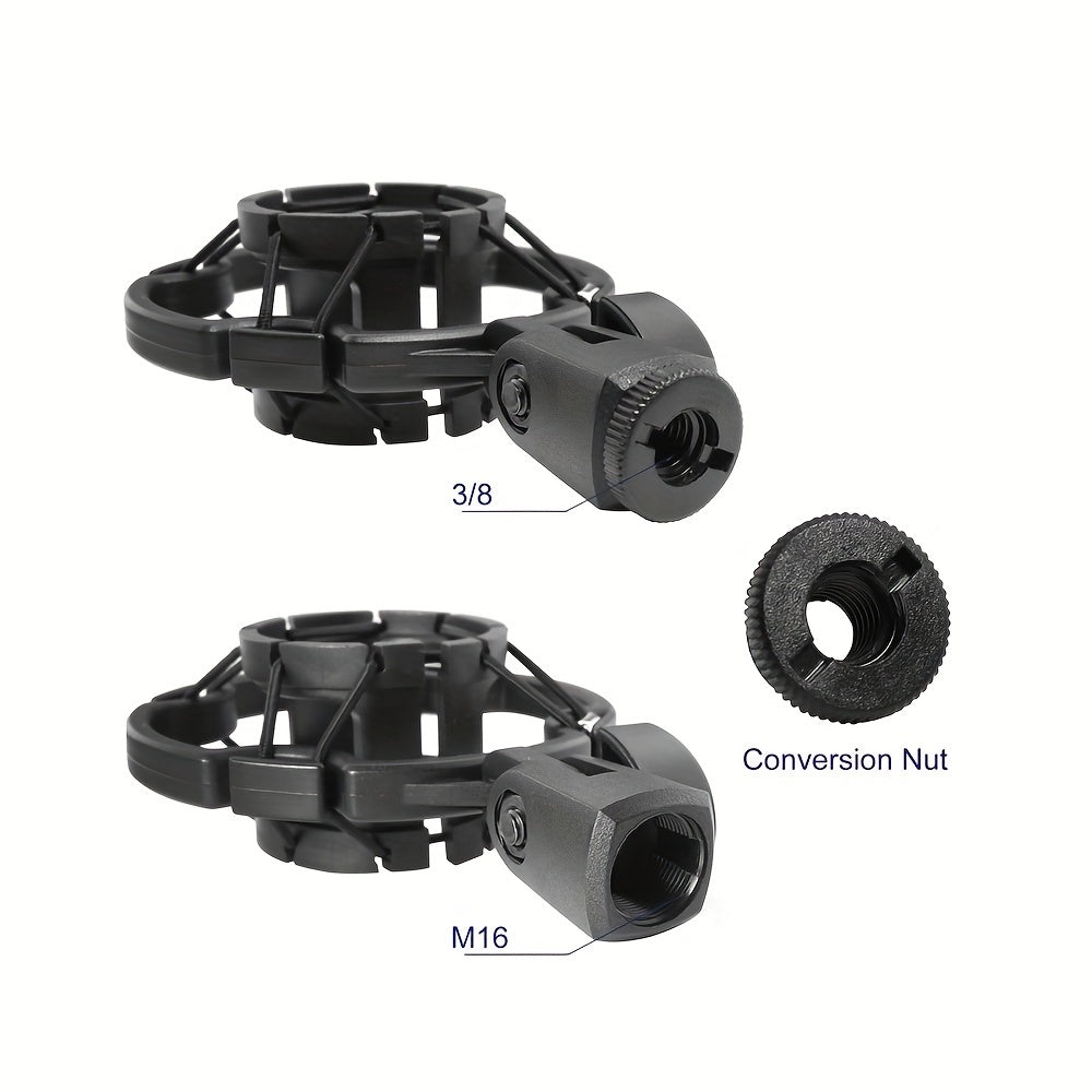 Soporte antivibración para micrófono de estudio de 42-46mm, soporte para micrófono de condensador para grabación y transmisión en vivo
