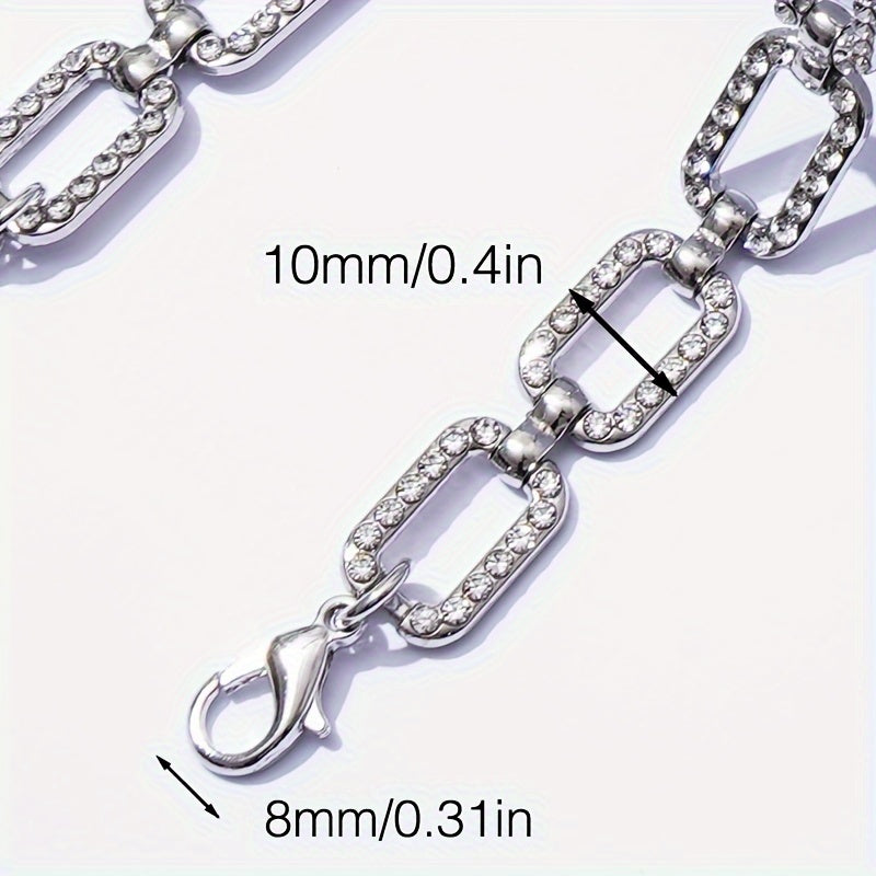 Correas de sujetador con patrón geométrico de metal ajustables para ropa interior y vestidos