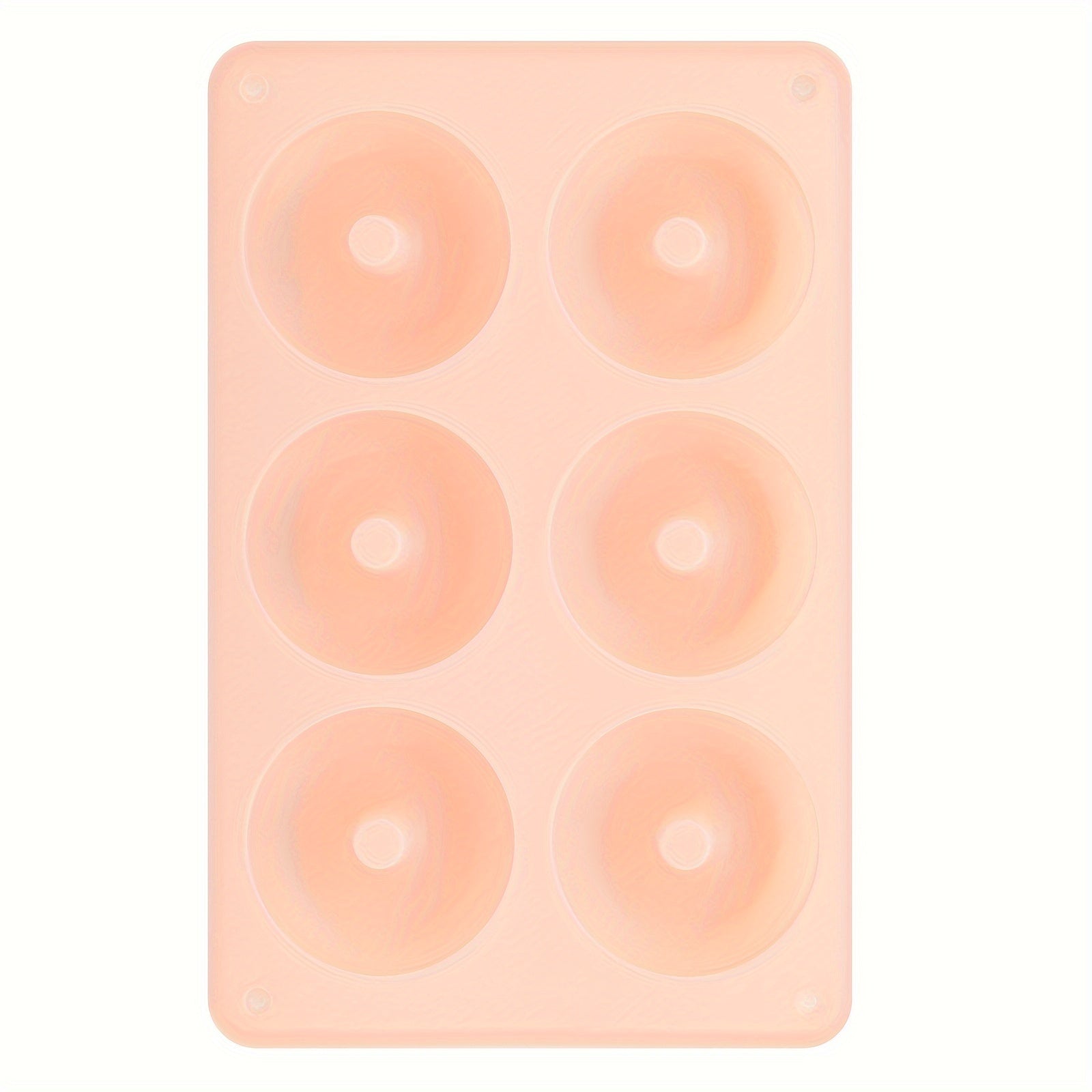 Silicone Donut Mold 6-Cavity Baking Cake Pudding Jelly Chocolate Soap Resin