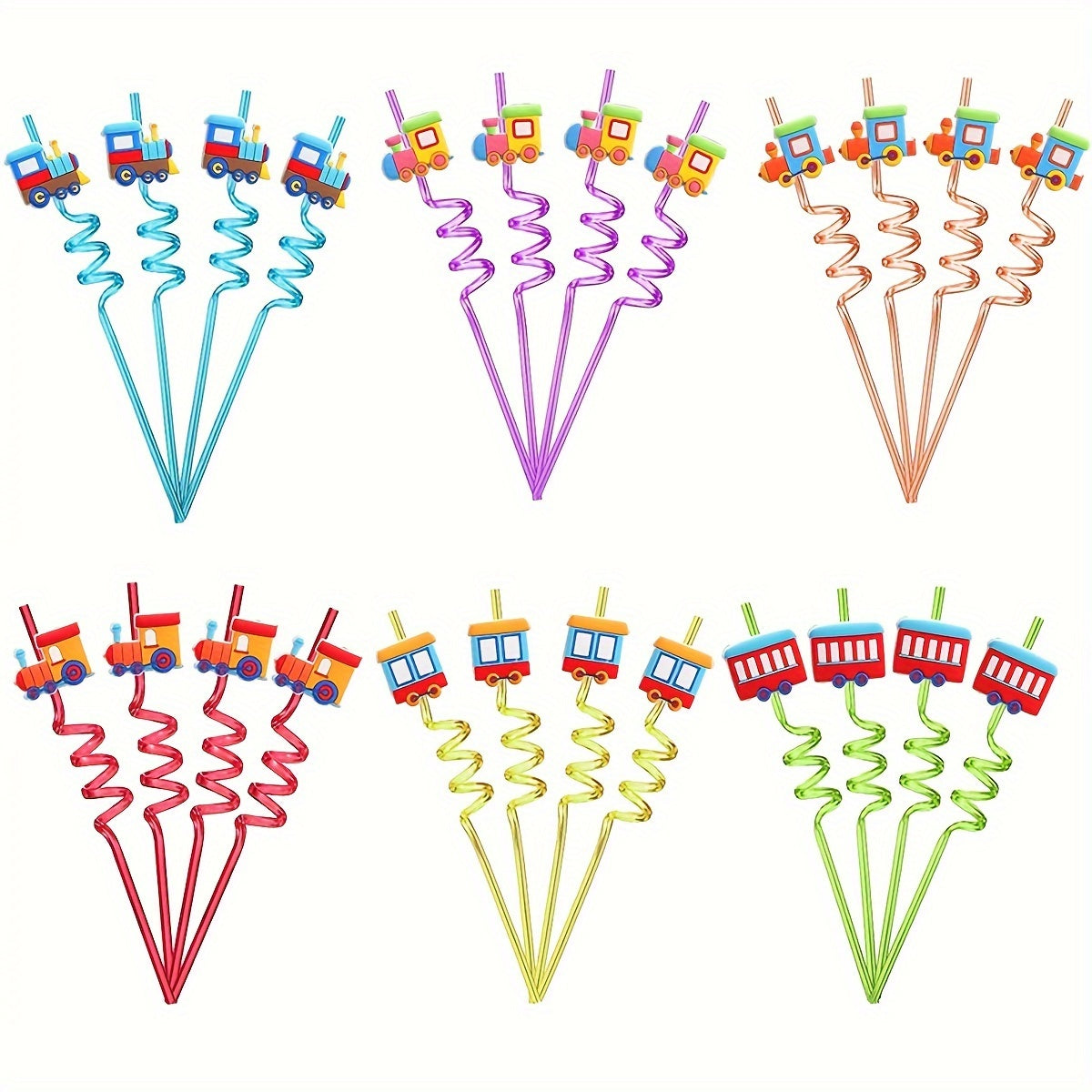 Bolalar uchun 4 ta rang-barang poyezd partiyali qobig'i