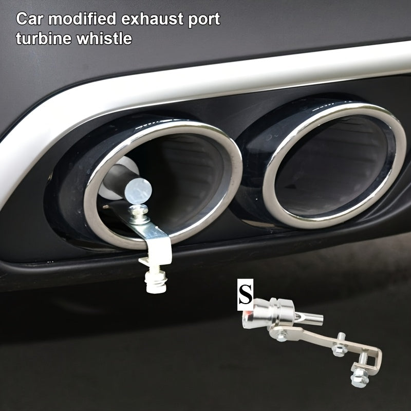 Universal Aluminum Alloy Turbo Whistle Exhaust Pipe Sound Amplifier Car Motorcycle