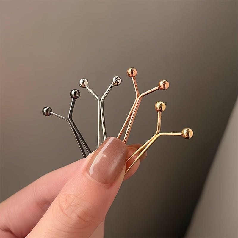 Set of 4 Gold Safety Pins for Scarves, Shirts, Pants, Cuffs, Versatile