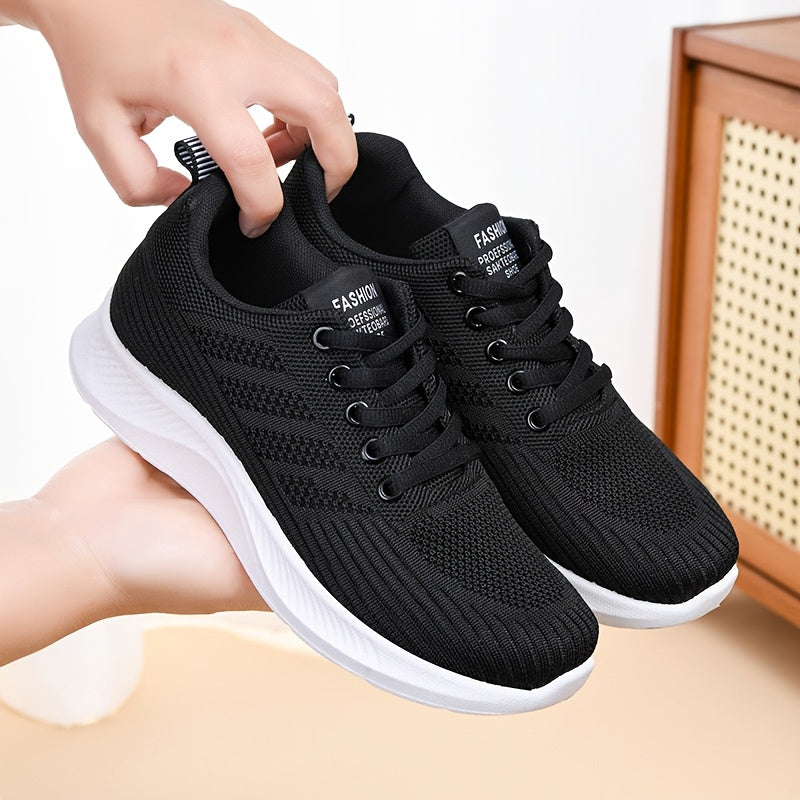 Women's Breathable Casual Running Sneakers with PVC Sole All-Season