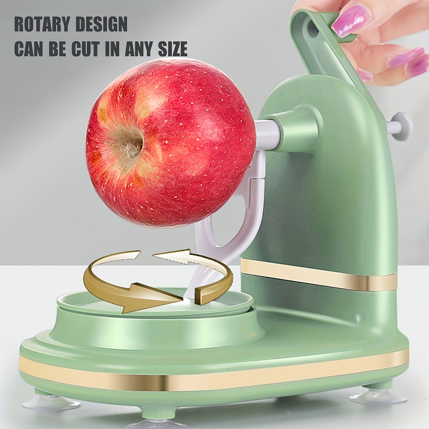 Manual Fruit Peeler for Apples Potatoes and Pears Food-Safe Plastic Kitchen Tool