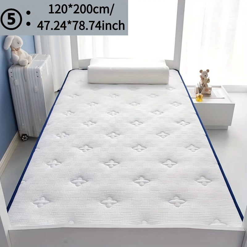 Foldable Mattress with Memory Foam Latex Layer Breathable Non-Slip Mat