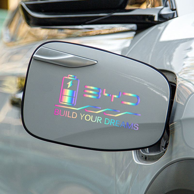 Car Sticker Cover for Electric Vehicle Charging Port Decoration Waterproof Durability