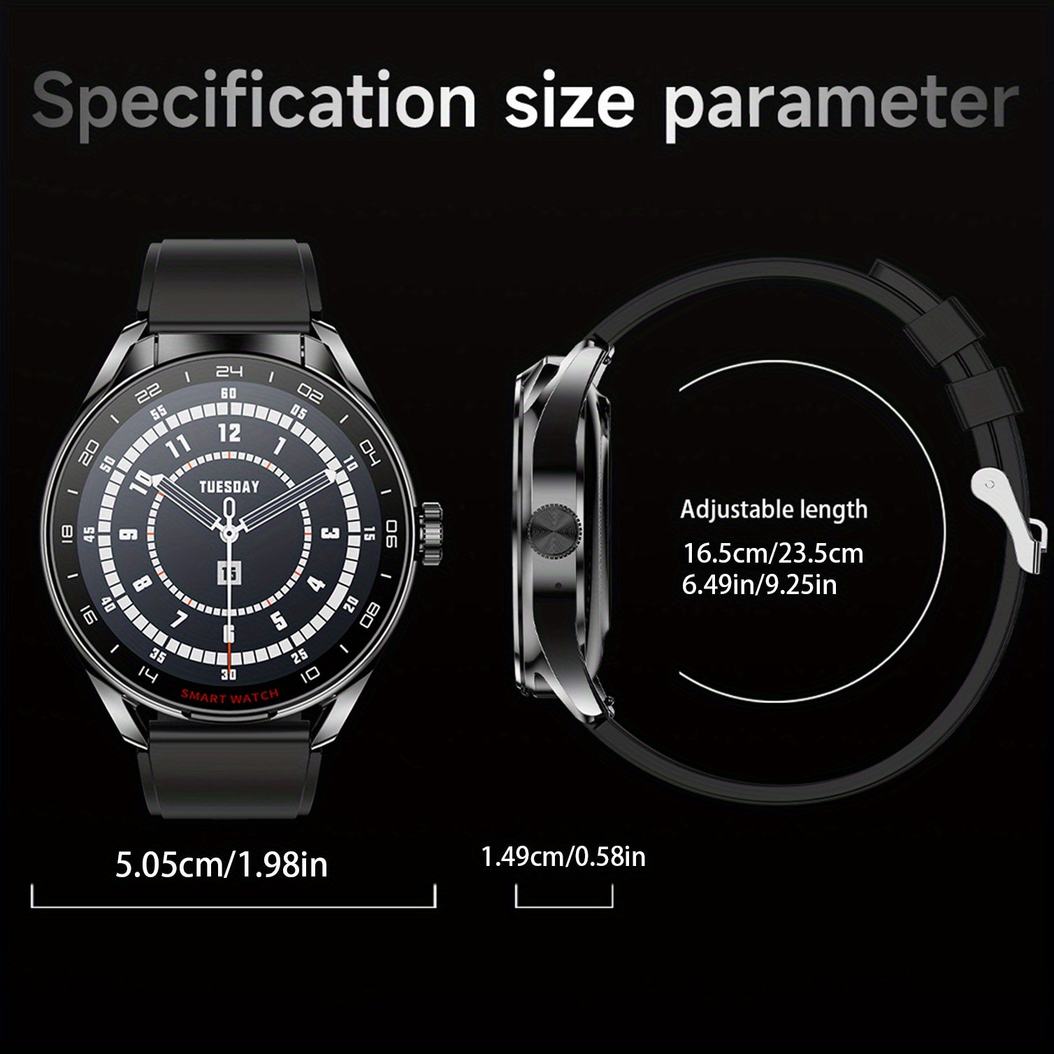 2-in-1 Aqlli soat va simsiz quloqchinlar 1.46 dyuymli HD displey NFC sport rejimlari