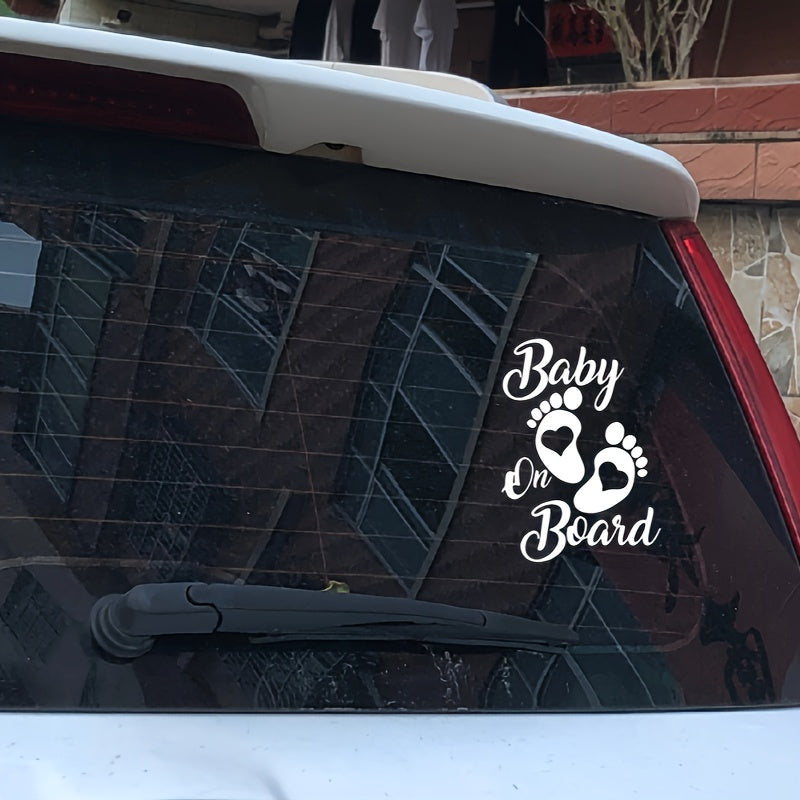 Baby On Board Waterproof Reflective Car Sticker Vinyl Vehicle Decal