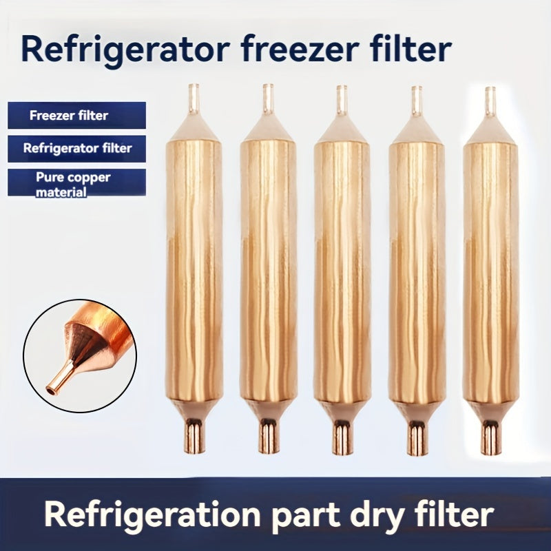 Metal Refrigerator Drying Filter Set of 5 Replacement Parts Copper Universal Fit