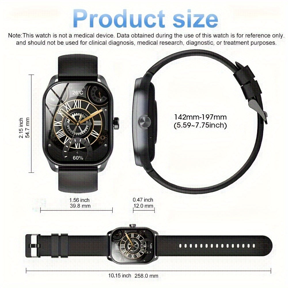 Smart Watch for Men and Women Waterproof Fitness Tracker with Wireless Calling and Notifications