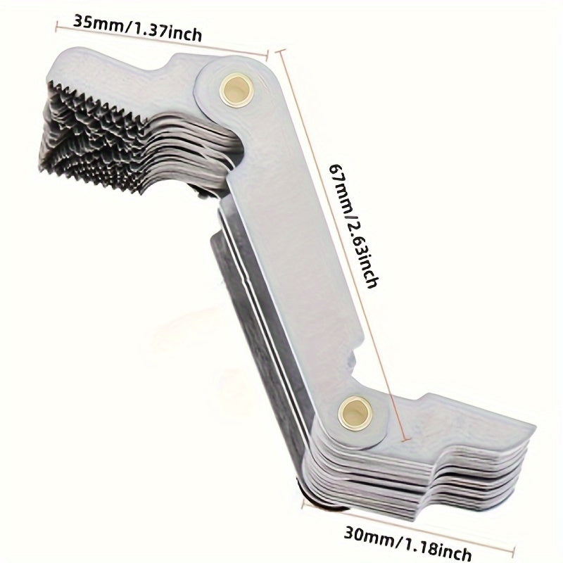 Metric and Imperial Thread Measuring Gauges for Industrial Tools Steel