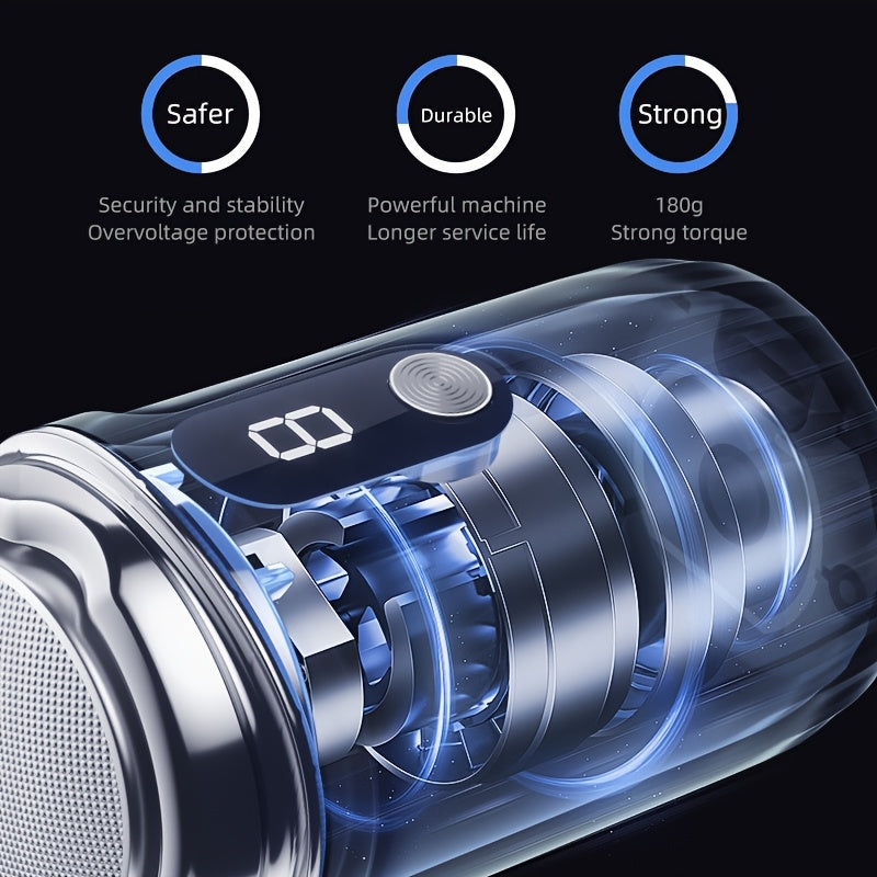 Rechargeable Electric Foot Grinder with Power Indicator and Interchangeable Grinding Heads