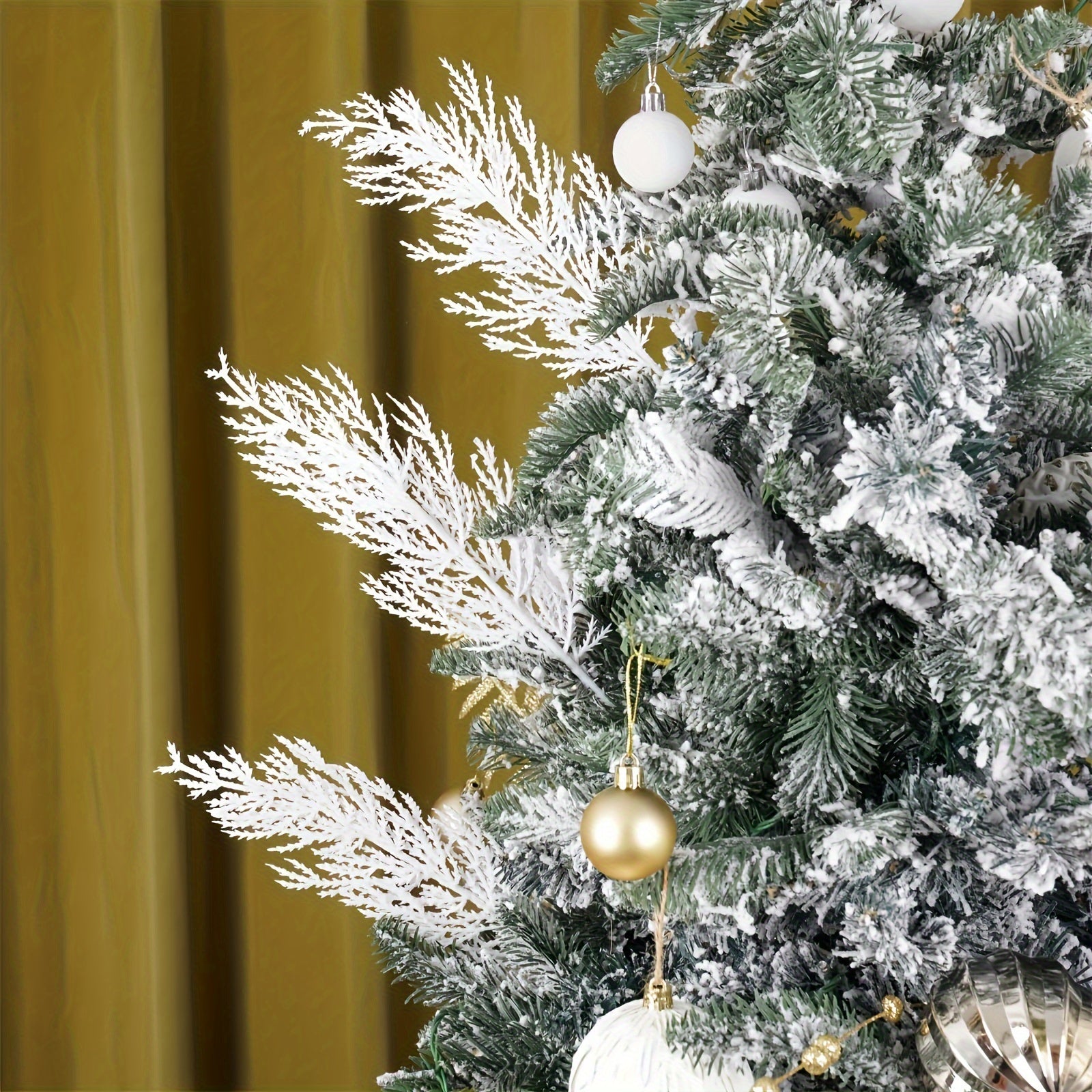 White Pine Branches for Christmas Decor No Electricity or Batteries Seasonal Floral Arrangements