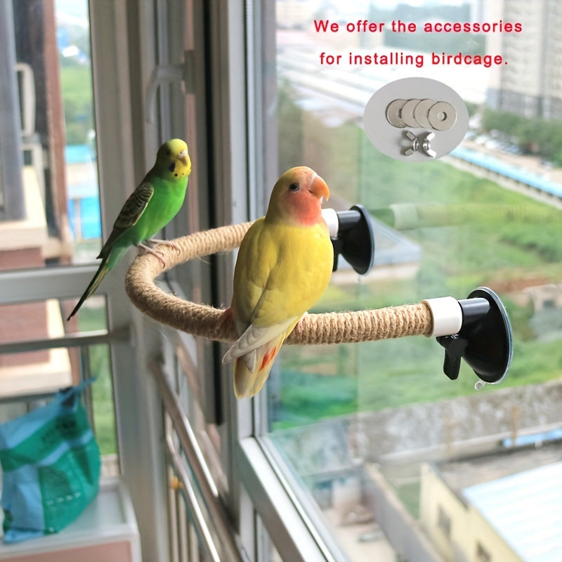 Прочный перо для птиц из ПВХ с присоской для маленьких и больших попугаев и птиц