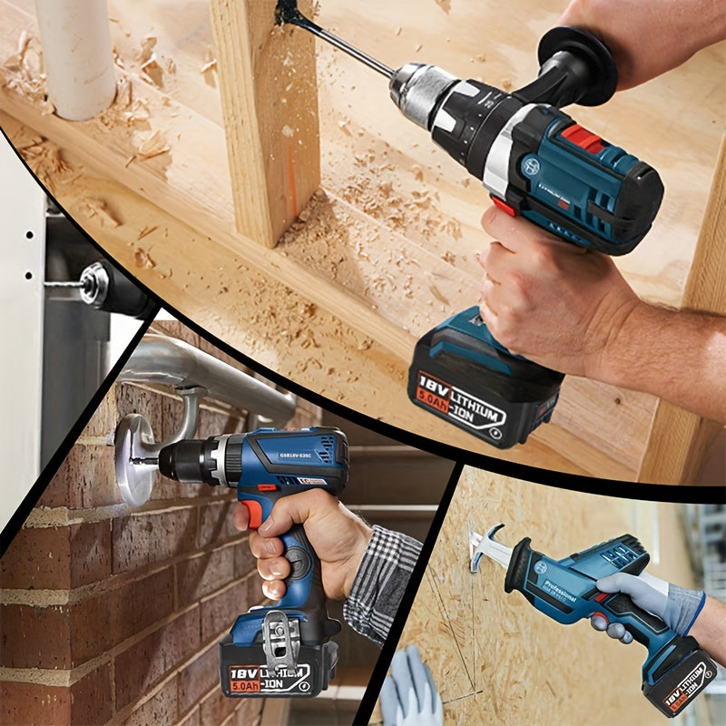 18V 5.0Ah Lithium-Ion Rechargeable Battery for Power Tools Compatible with Bosch and Gardena