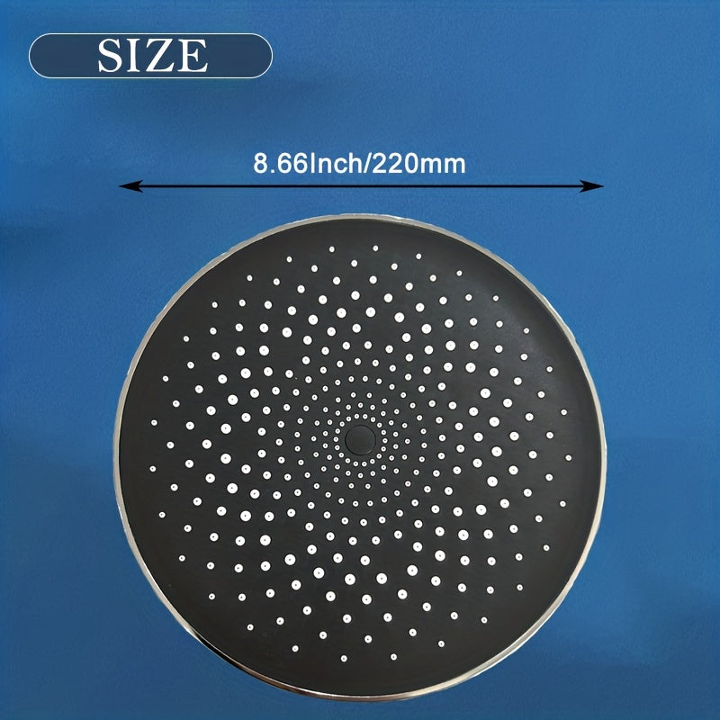 Cabezal de ducha de lluvia de alta presión con ángulos ajustables y boquillas de silicona anti-obstrucción en formas rectangulares o circulares