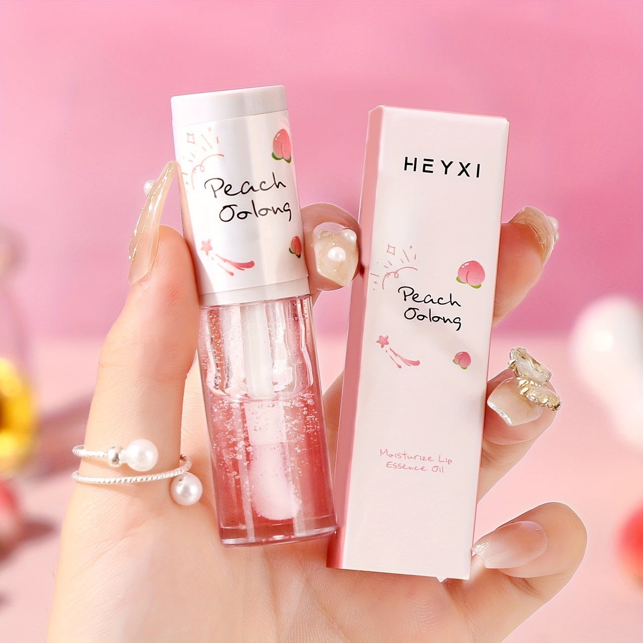 Hydrating Peach Oolong Lip Balm for All Skin Types Replenishing Moisturizing