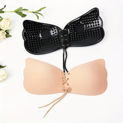 Durable Lace-Up Nipple Covers Invisible Backless Breast Pasties for Women